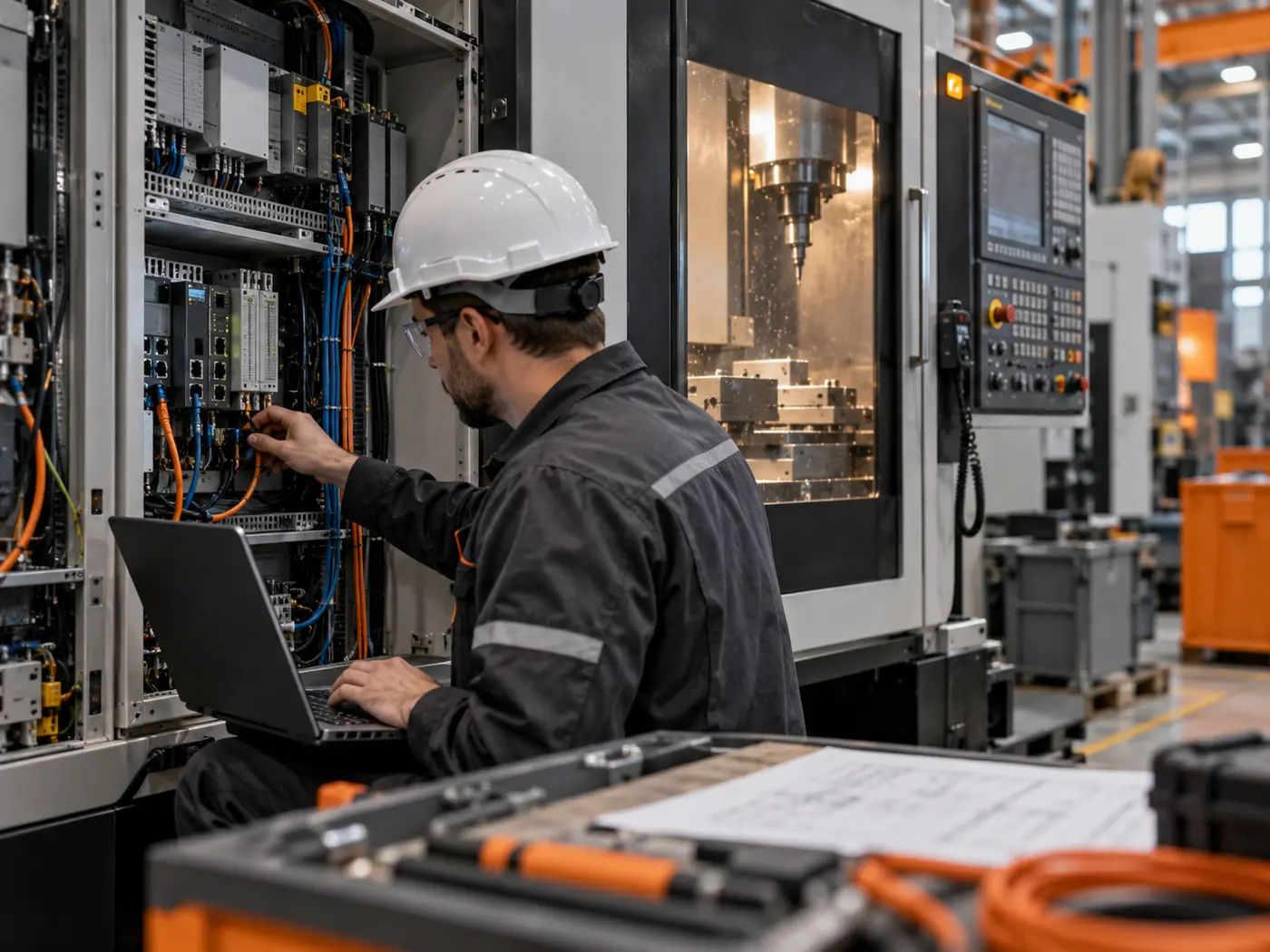 Verifica tecnica su un macchinario industriale